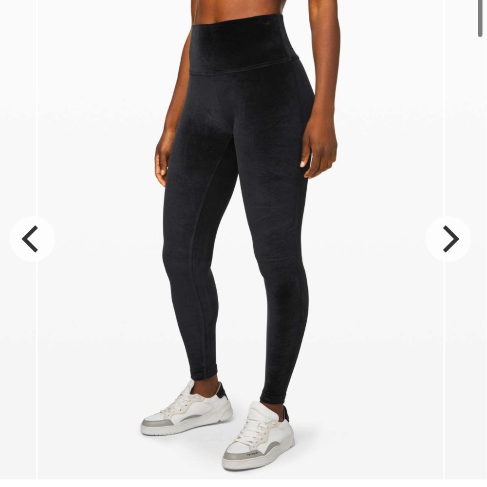 Lululemon 28” Wunder Under Tights, Velvet, Black, 4